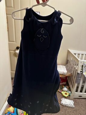 Nested Bean Navy Blue Baby Sleep Sack Dress